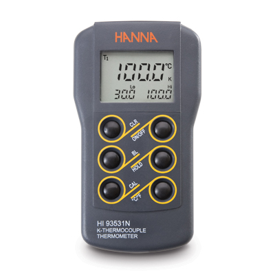 哈納具有背景燈和校準(zhǔn)功能寬范圍溫度測定儀HI93531N