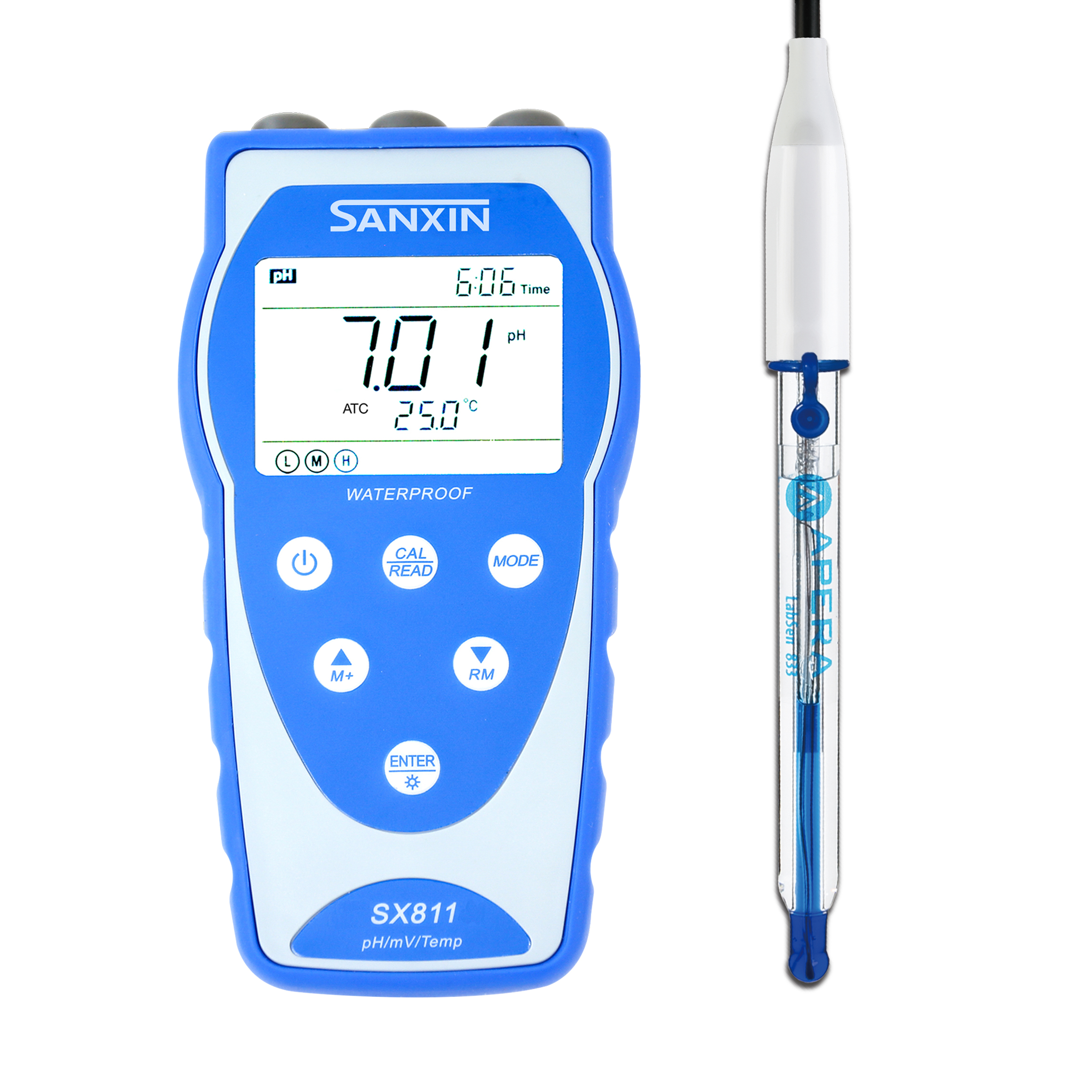 上海三信氫氟酸pH計SX811-HF